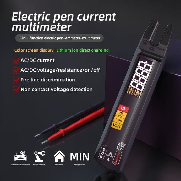 BSIDE U0 AC / DC Clamp Meter Electric Pen Current Digital Multimeter