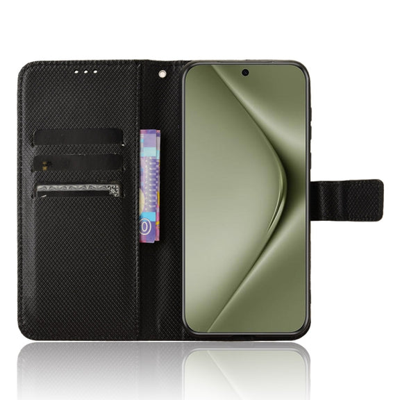 For Huawei Pura 70 Pro / 70 Pro+ Diamond Texture Leather Phone Case(Black)