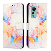 For Ulefone Note 14 PT003 Marble Pattern Flip Leather Phone Case(Galaxy Marble White)