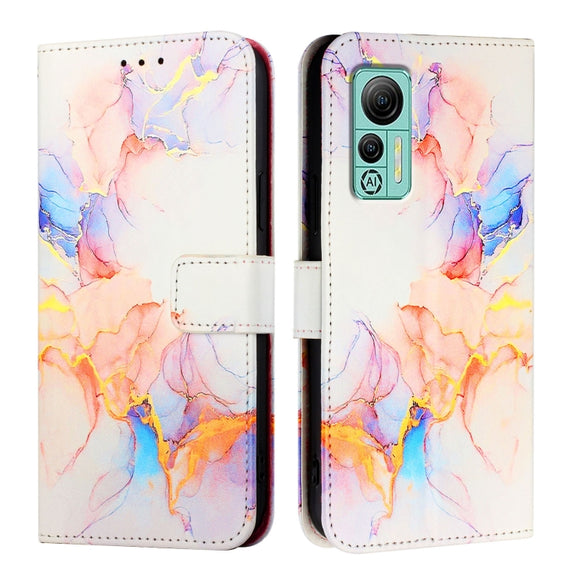 For Ulefone Note 14 PT003 Marble Pattern Flip Leather Phone Case(Galaxy Marble White)