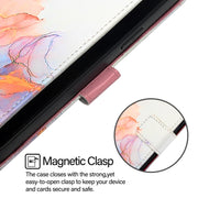For Ulefone Note 14 PT003 Marble Pattern Flip Leather Phone Case(Galaxy Marble White)