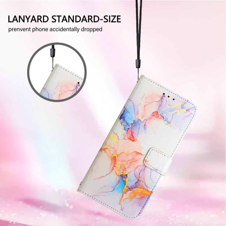 For Ulefone Note 14 PT003 Marble Pattern Flip Leather Phone Case(Galaxy Marble White)