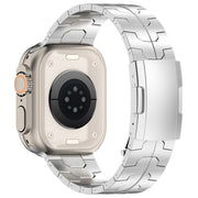 For Apple Watch Ultra 49mm Turtle Buckle Titanium Alloy Watch Band(Silver)