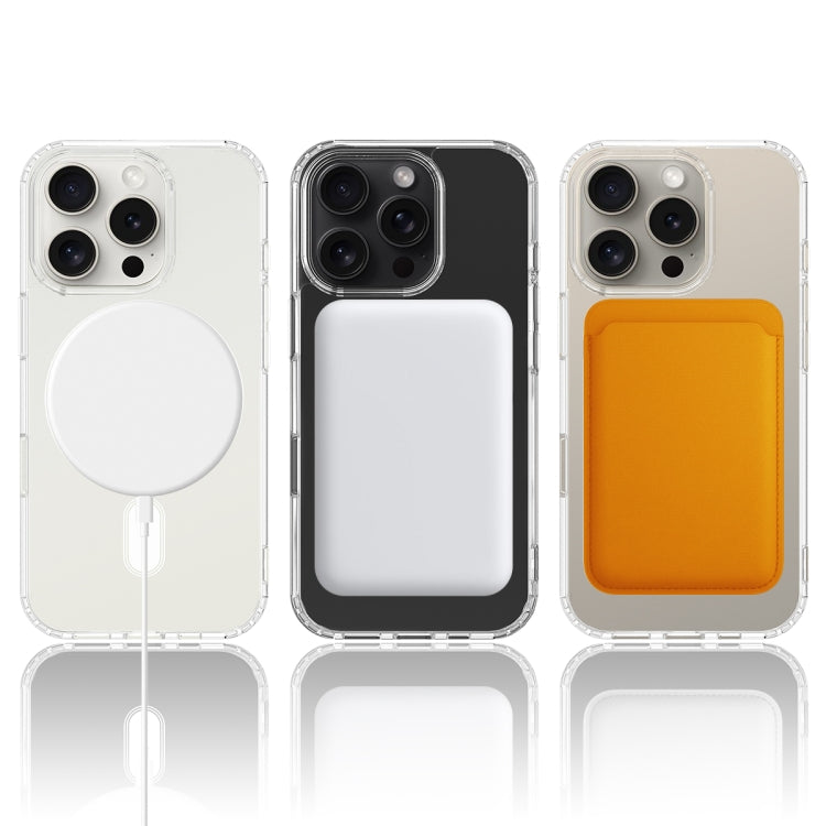 For iPhone 16 Pro MagSafe Clear Acrylic PC Hybrid TPU Phone Case(Transparent)
