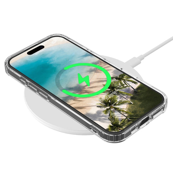 For iPhone 16 Plus MagSafe Clear Acrylic PC Hybrid TPU Phone Case(Transparent)