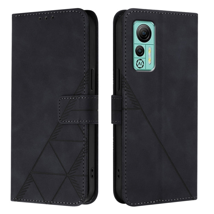 For Ulefone Note 14 Crossbody 3D Embossed Flip Leather Phone Case(Black)