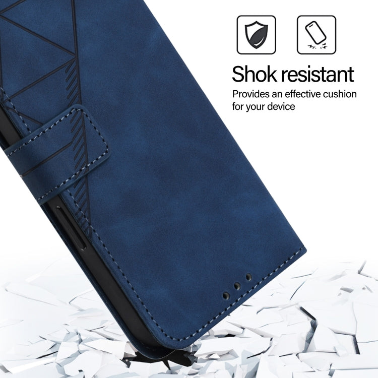 For Ulefone Note 14 Crossbody 3D Embossed Flip Leather Phone Case(Blue)