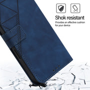 For Ulefone Note 14 Crossbody 3D Embossed Flip Leather Phone Case(Blue)