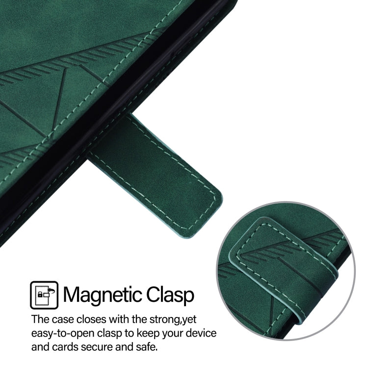 For Ulefone Note 14 Crossbody 3D Embossed Flip Leather Phone Case(Green)