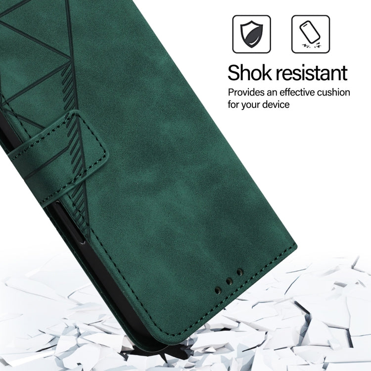 For Ulefone Note 14 Crossbody 3D Embossed Flip Leather Phone Case(Green)
