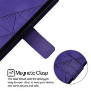For Ulefone Note 14 Crossbody 3D Embossed Flip Leather Phone Case(Purple)
