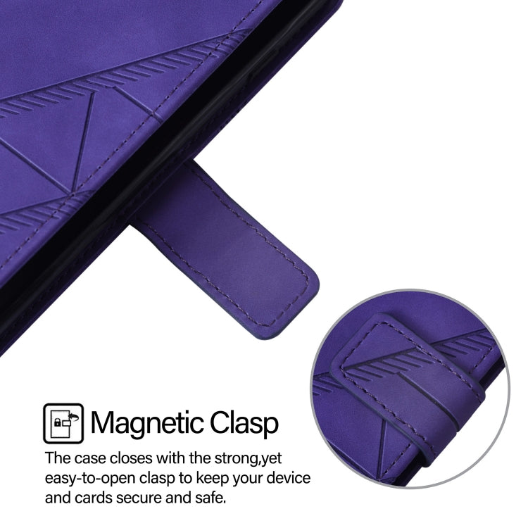 For Ulefone Note 14 Crossbody 3D Embossed Flip Leather Phone Case(Purple)