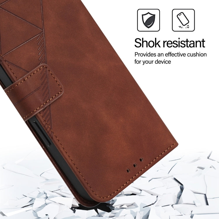 For Ulefone Note 14 Crossbody 3D Embossed Flip Leather Phone Case(Brown)