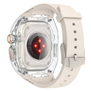 For Apple Watch Ultra 49mm Modified PC Hybrid TPU Watch Case Band(Starlight Transparent)