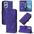 For Blackview A52 Crossbody 3D Embossed Flip Leather Phone Case(Purple) - More Brand by PMC TechLife | Online Shopping South Africa | PMC TechLife | Buy Now Pay Later Mobicred