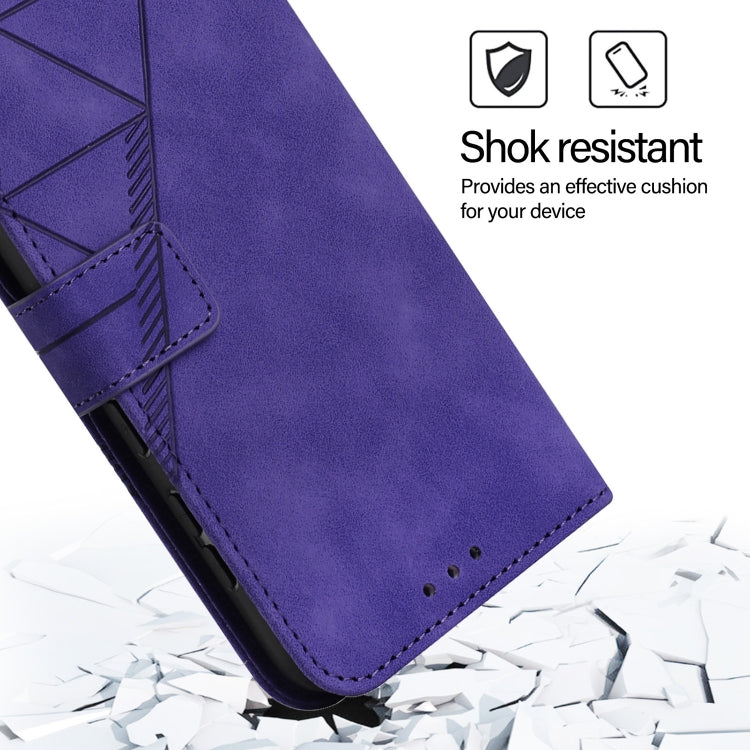 For Blackview A53 Crossbody 3D Embossed Flip Leather Phone Case(Purple)