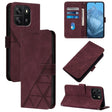 For Blackview Wave 6C Crossbody 3D Embossed Flip Leather Phone Case(Wine Red) - More Brand by PMC TechLife | Online Shopping South Africa | PMC TechLife | Buy Now Pay Later Mobicred