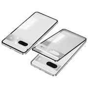 For Google Pixel 7 Snap Buckle Metal Frame Frosted Phone Case(Silver)