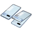 For Google Pixel 7a Snap Buckle Metal Frame Frosted Phone Case(Blue) - Google Cases by PMC TechLife | Online Shopping South Africa | PMC TechLife | Buy Now Pay Later Mobicred