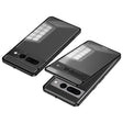 For Google Pixel 7 Pro Snap Buckle Metal Frame Frosted Phone Case(Black) - free shipping - PMC TechLife - Order now!