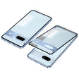 For Google Pixel 8a Snap Buckle Metal Frame Frosted Phone Case(Blue) - Google Cases by PMC TechLife | Online Shopping South Africa | PMC TechLife | Buy Now Pay Later Mobicred