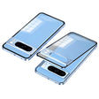 For Google Pixel 8 Pro Snap Buckle Metal Frame Frosted Phone Case(Blue) - Google Cases by PMC TechLife | Online Shopping South Africa | PMC TechLife | Buy Now Pay Later Mobicred
