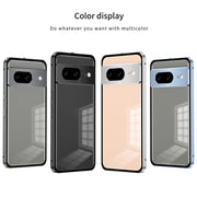 For Google Pixel 7 Pro Snap Buckle Metal Frame Frosted Phone Case(Grey)