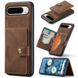 For Google Pixel 9 Pro JEEHOOD J01 Retro Magnetic Detachable Wallet Phone Case(Brown) - Google Cases by JEEHOOD | Online Shopping South Africa | PMC TechLife | Buy Now Pay Later Mobicred