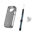For Insta360 X4 Clear 1.5mm Soft TPU Protective Case With Hand Strap(Clear Black) - Case & Bags by PMC TechLife | Online Shopping South Africa | PMC TechLife | Buy Now Pay Later Mobicred