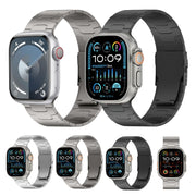 For Apple Watch Series 9 45mm 26mm Oracle Safety Buckle Titanium Alloy Watch Band(Silver)