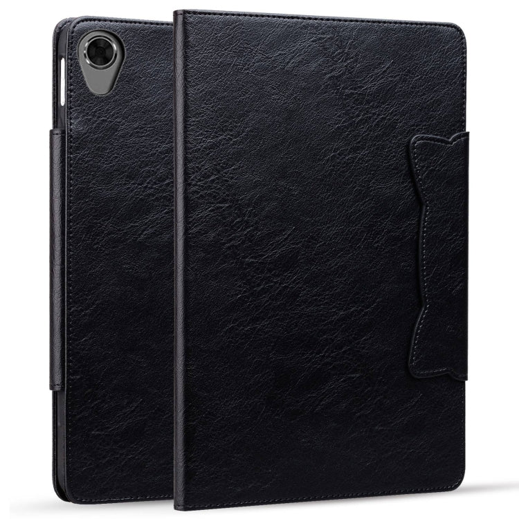 For Lenovo Tab M8 Cat Buckle Leather Tablet Case(Black)