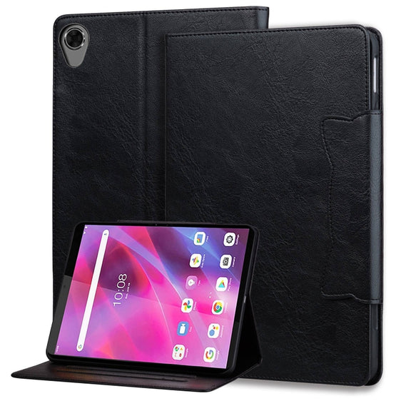 For Lenovo Tab M8 Cat Buckle Leather Tablet Case(Black)