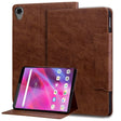 For Lenovo Tab M8 Cat Buckle Leather Tablet Case(Brown) - Lenovo by PMC TechLife | Online Shopping South Africa | PMC TechLife | Buy Now Pay Later Mobicred