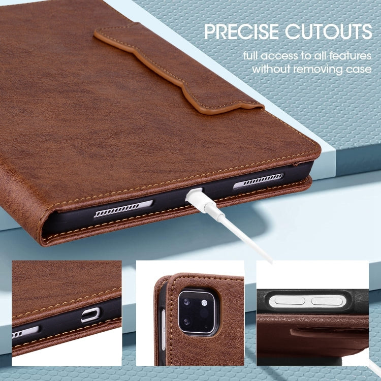 For Lenovo Tab M8 Cat Buckle Leather Tablet Case(Brown)