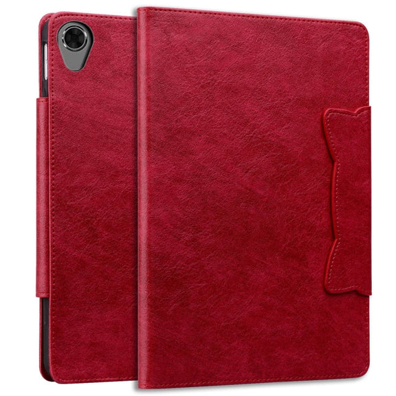 For Lenovo Tab M8 Cat Buckle Leather Tablet Case(Red)