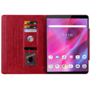 For Lenovo Tab M8 Cat Buckle Leather Tablet Case(Red)