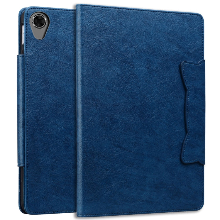 For Lenovo Tab M8 Cat Buckle Leather Tablet Case(Royal Blue)
