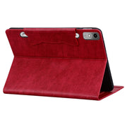 For Lenovo Tab P12 Cat Buckle Leather Tablet Case(Red)