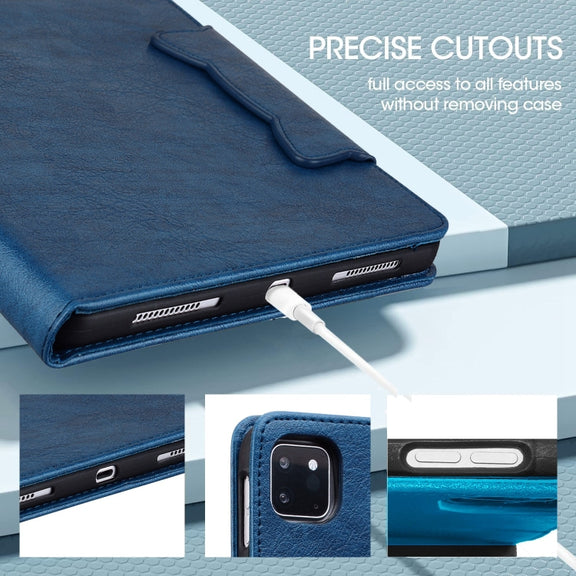 For Lenovo Tab P12 Cat Buckle Leather Tablet Case(Royal Blue)