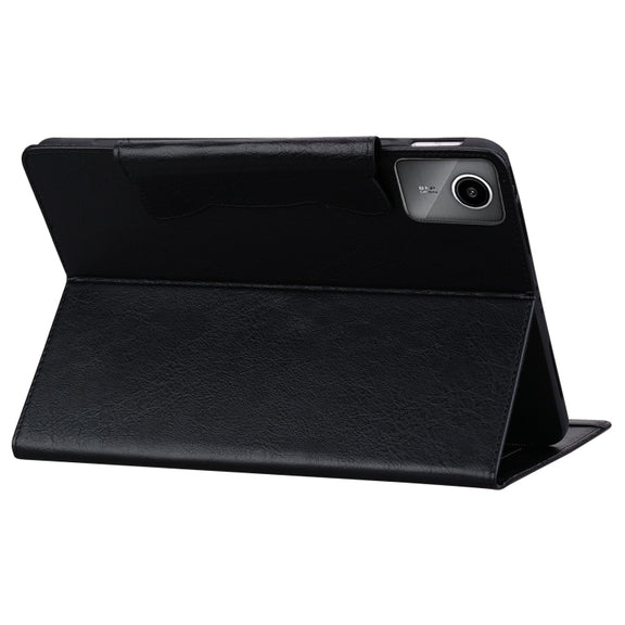 For Lenovo Xiaoxin Pad M11 2024 Cat Buckle Leather Tablet Case(Black)