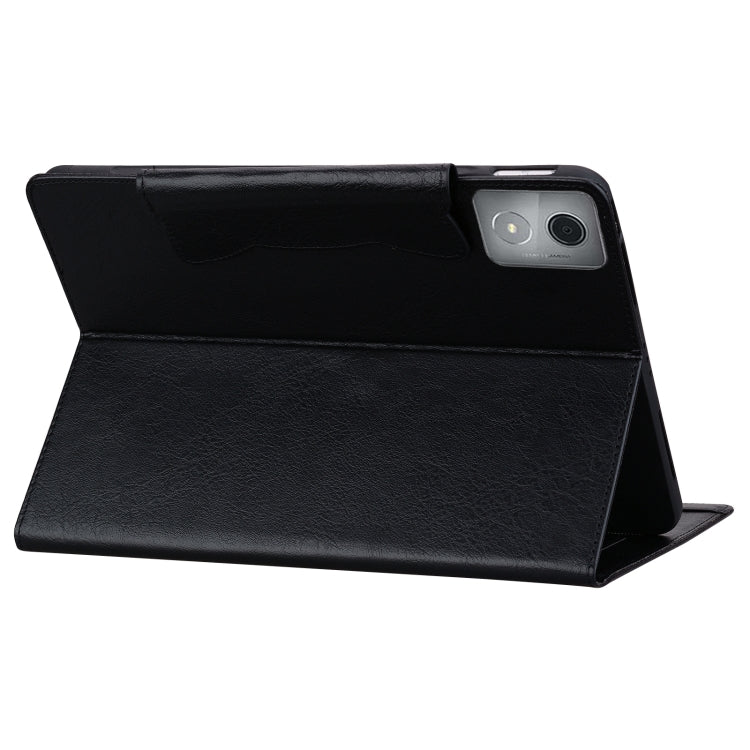 For Lenovo Tab K11 Plus / M11 Plus  Cat Buckle Leather Tablet Case(Black)