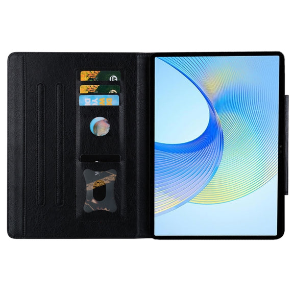 For Lenovo Tab K11 Plus / M11 Plus  Cat Buckle Leather Tablet Case(Black)