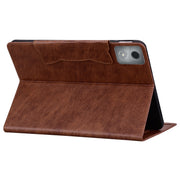 For Lenovo Tab K11 Plus / M11 Plus  Cat Buckle Leather Tablet Case(Brown)
