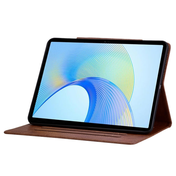 For Lenovo Tab K11 Plus / M11 Plus  Cat Buckle Leather Tablet Case(Brown)