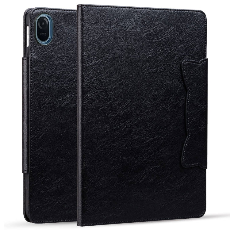For Honor Pad 8 Cat Buckle Leather Tablet Case(Black)