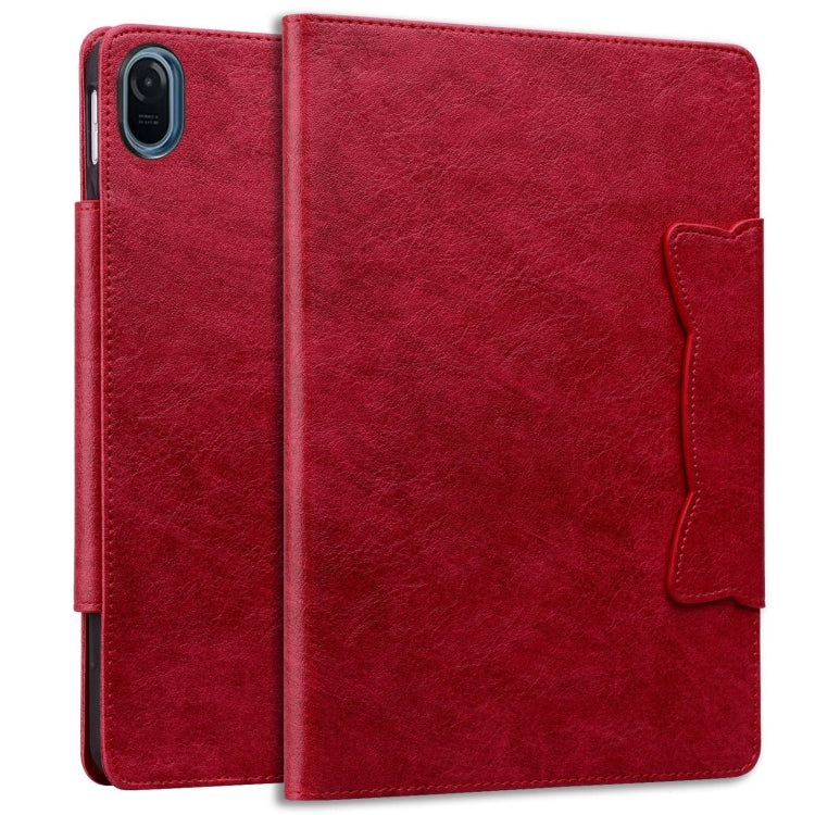 For Honor Pad 8 Cat Buckle Leather Tablet Case(Red)