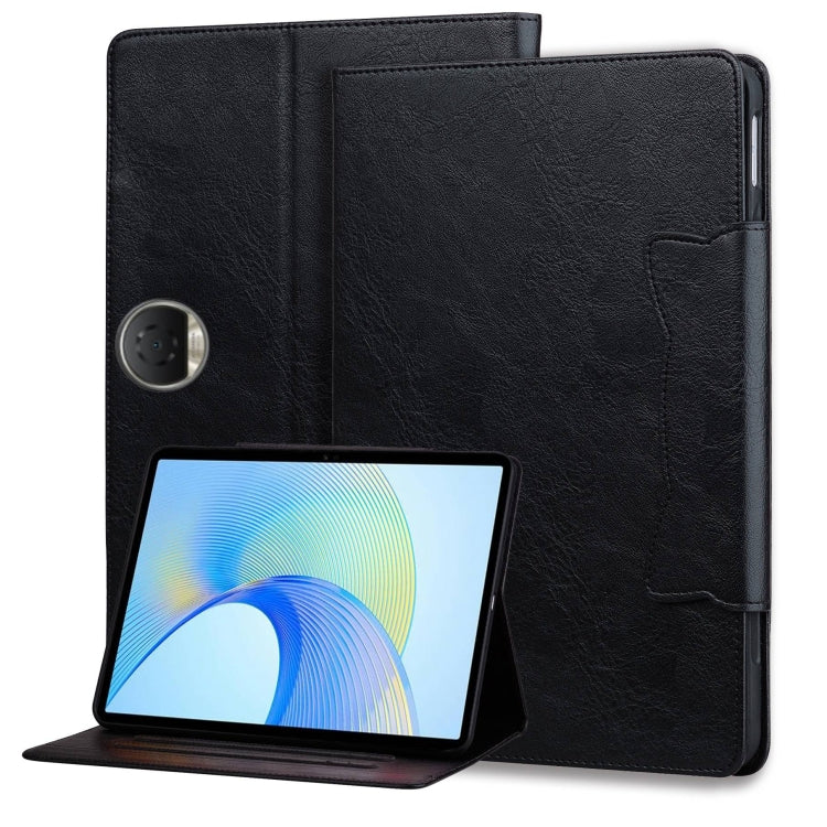 For Honor Pad 9 Cat Buckle Leather Tablet Case(Black)