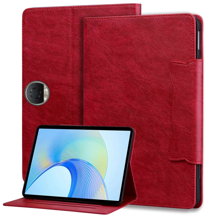 For Honor Pad 9 Cat Buckle Leather Tablet Case(Red)