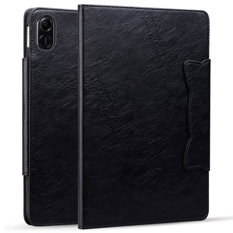 For Honor Pad X9 / X8 Pro Cat Buckle Leather Tablet Case(Black)