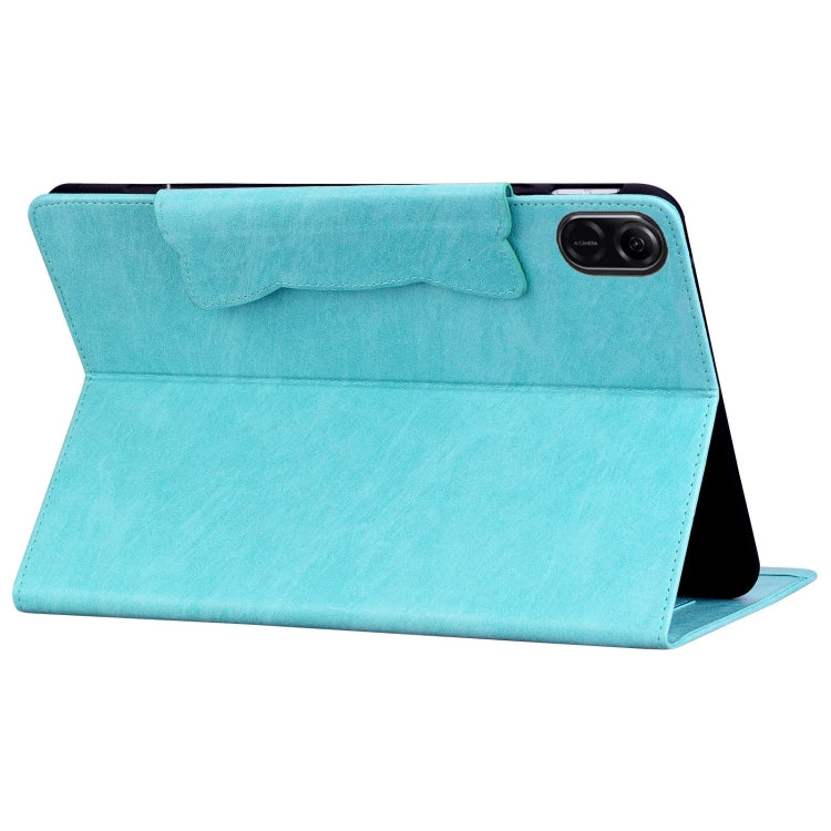 For Honor Pad X8a Cat Buckle Leather Tablet Case(Sky Blue)